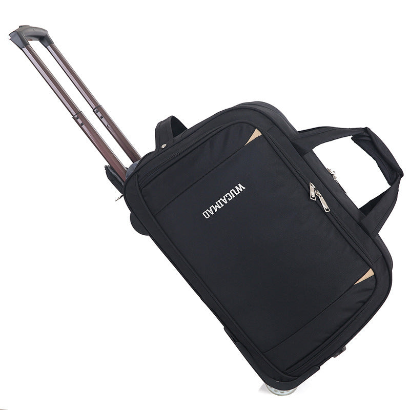 Men's Oxford Cloth Trolley Bag Leisure Travel Folding Luggage