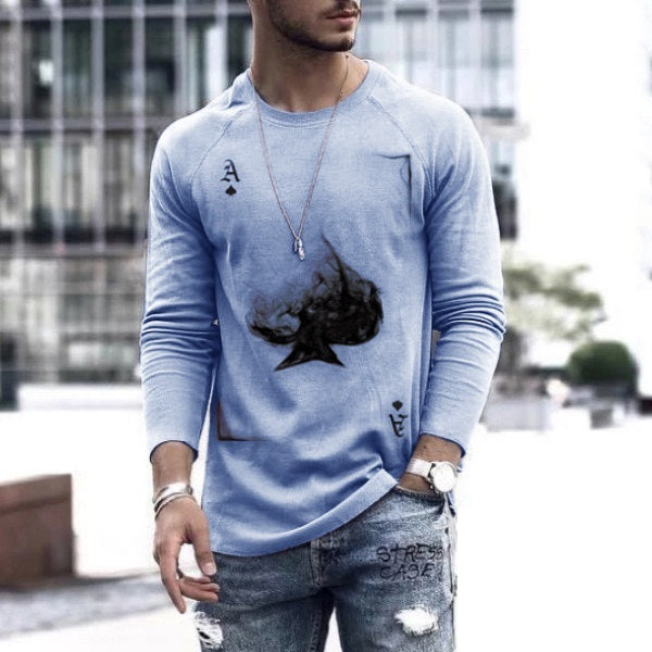 Men's Long Sleeve Loose T-Shirts