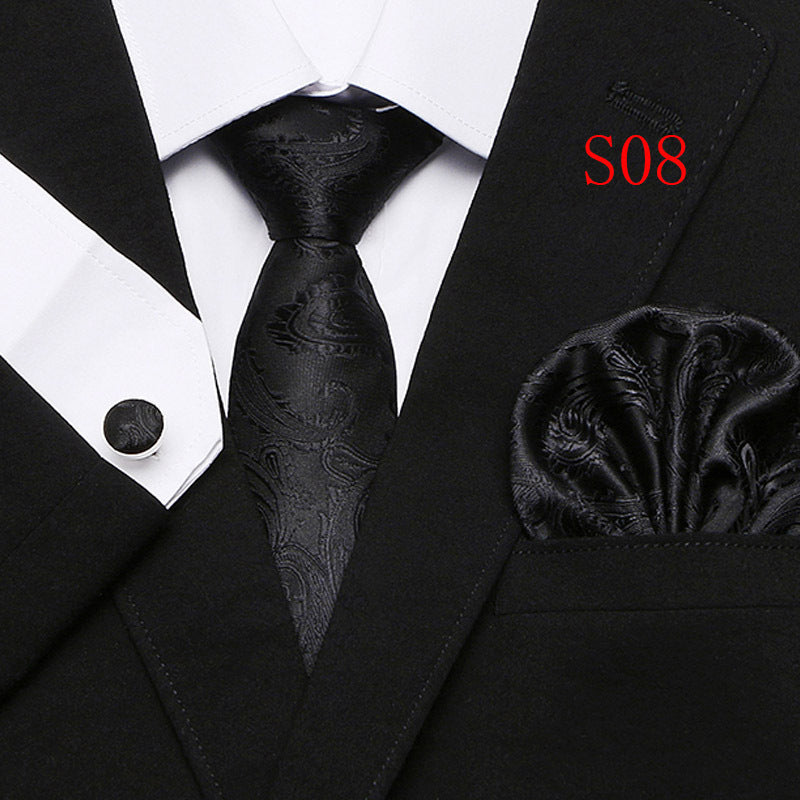 Men's Paisley Series Ties Three-piece Set