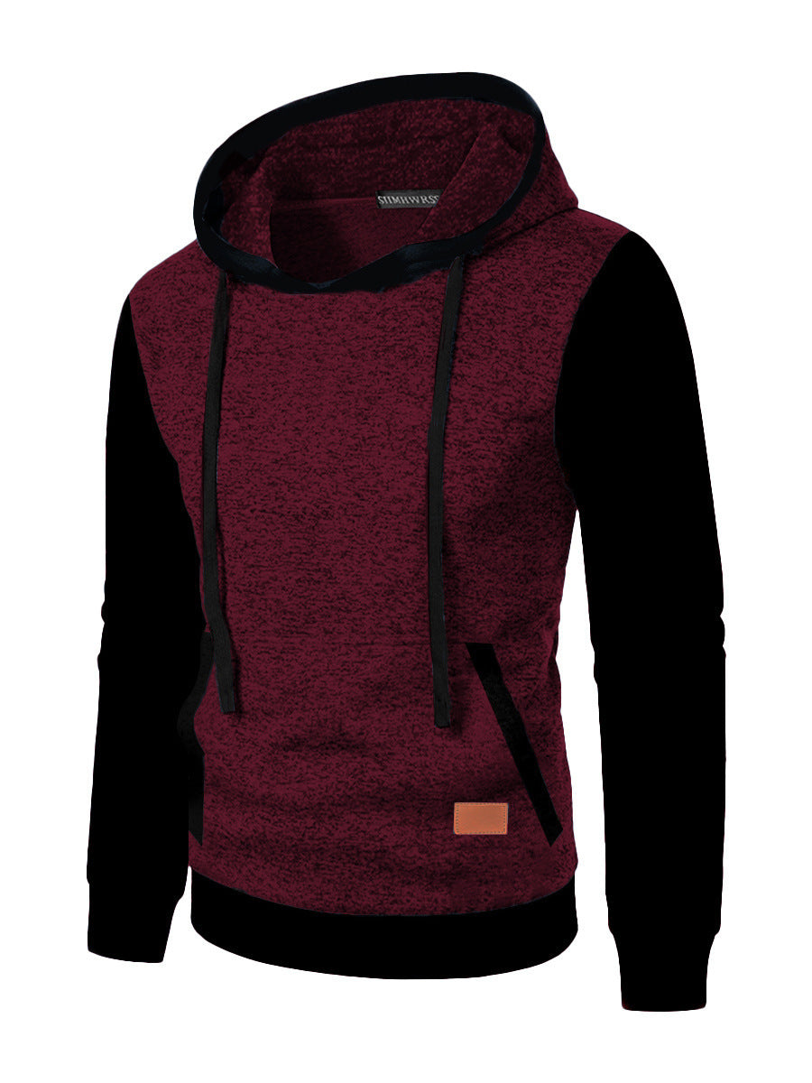 Men's Casual Jacquard Hooded Sweater