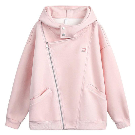 Men's Irregular Zipper Hooded Sweater