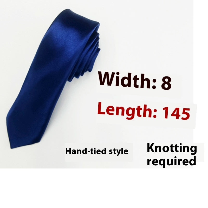 Men's 8cm Plain Suit Tie