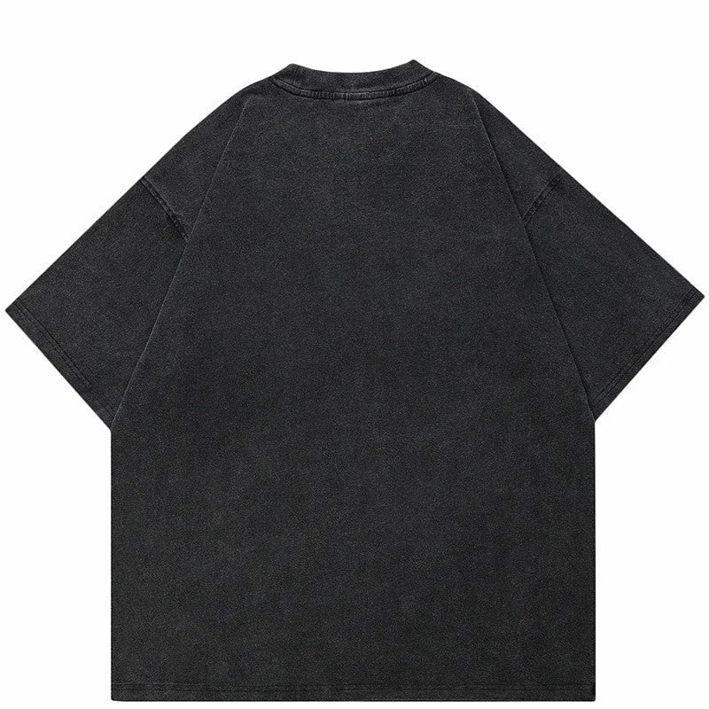 Fashion Personality Men's Retro Fuzzy T-shirt
