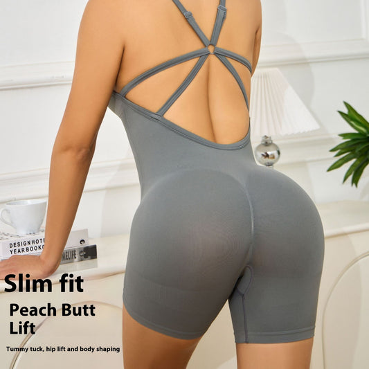 Seamless Workout Beauty Back Yoga romper