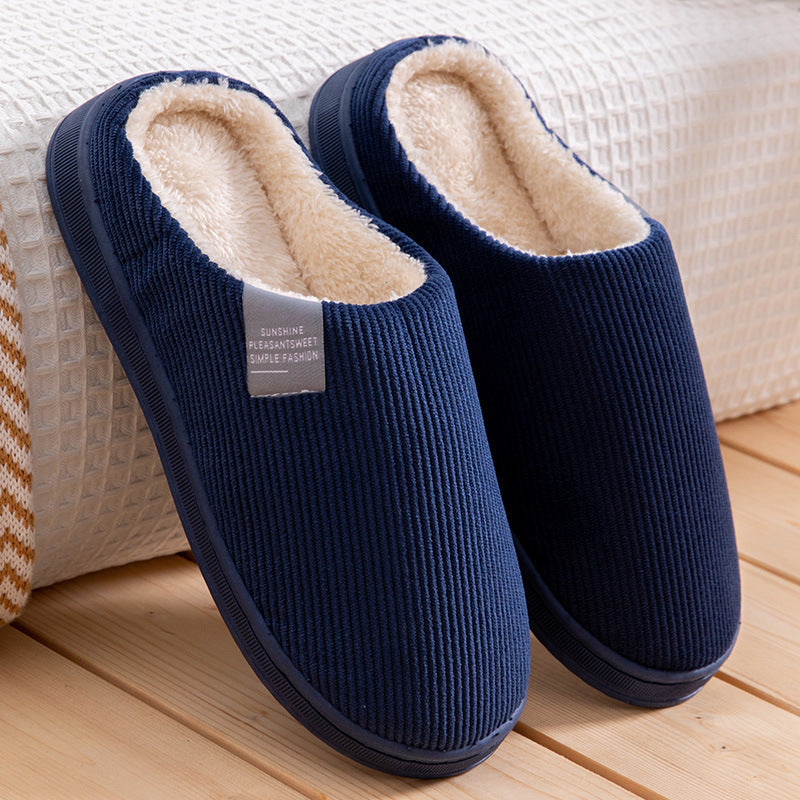 Men's Vertical Strips Indoor Slippers