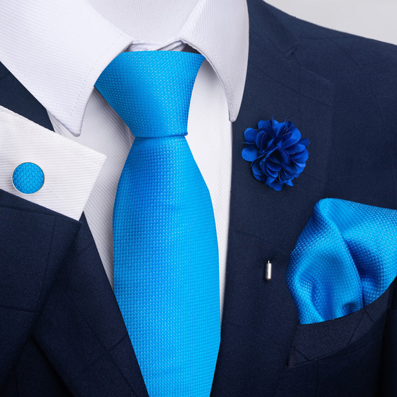 Men's Tie and Pocket Square Combo