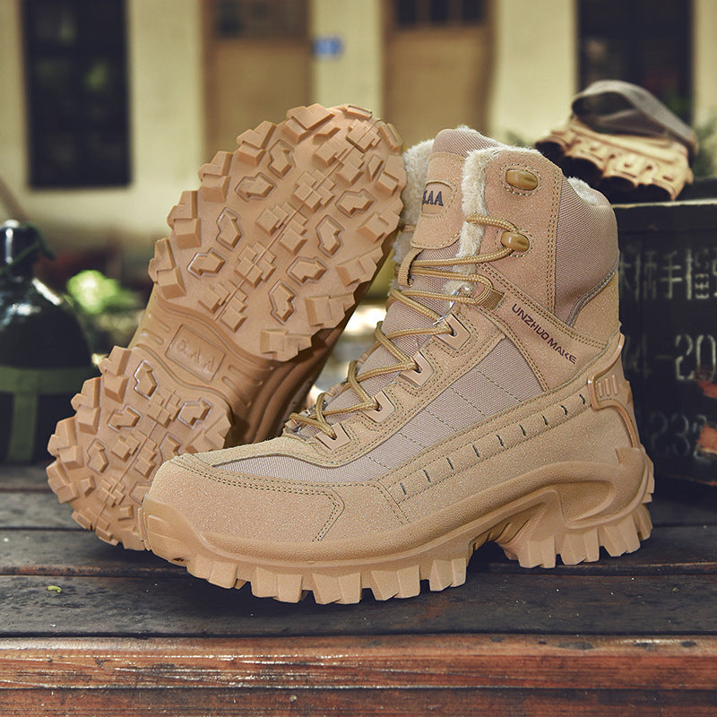 Men's Combat Boots Fleece-lined