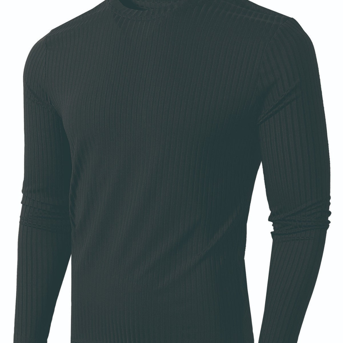 Men's Striped Fabric High Elastic Breathability Long Sleeve Shirt