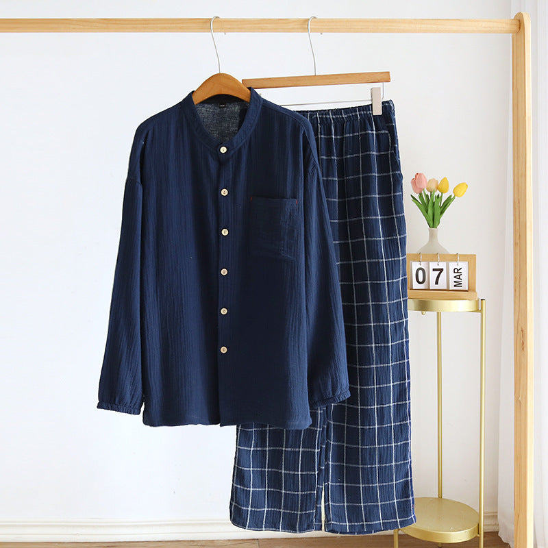 Men's Cotton Gauze Pajama Set