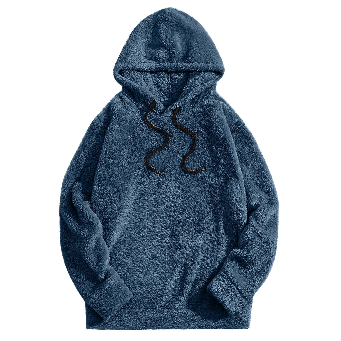 Men's Thick Double-sided Casual Loose Long-sleeved Hooded Sweater