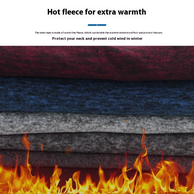 Men's Fleece Lined Thick Scarf