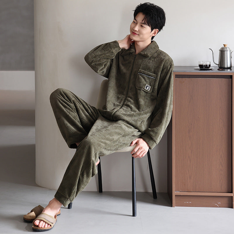 Men's Velvet Pajamas Set