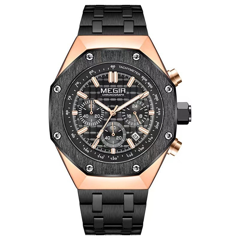 Men's Multifunctional Waterproof Quartz Watch