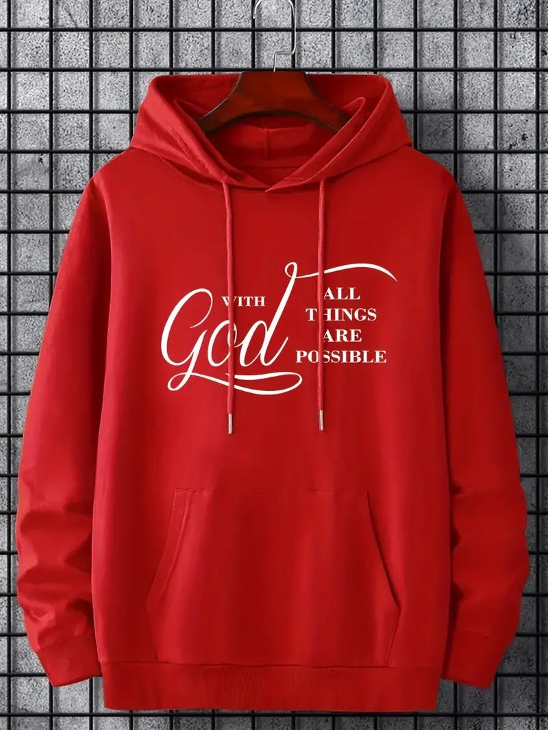 Men's "With God All Things Are Possible" Hoodies