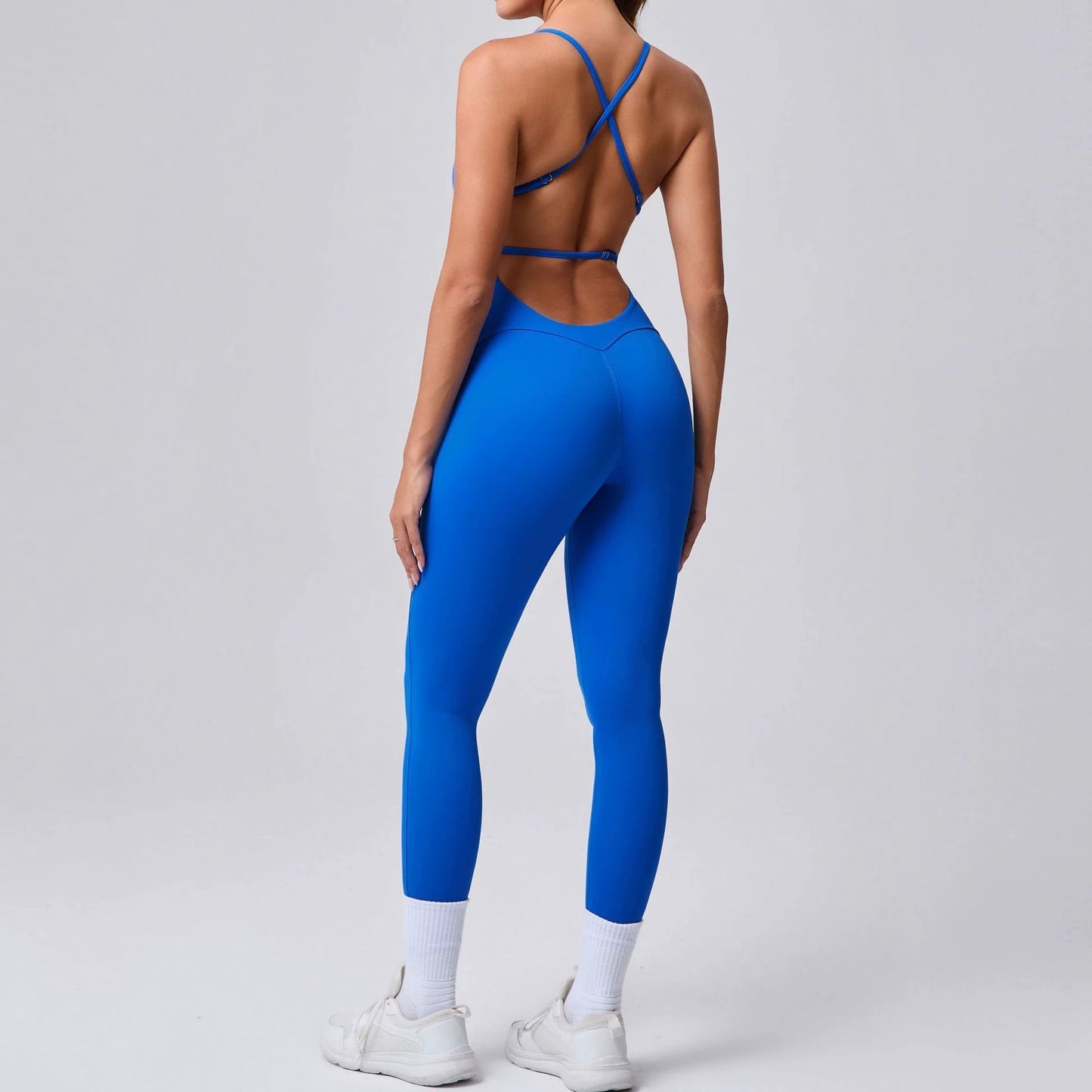 Sports Workout Clothes Tight Yoga Jumpsuit by GJG Denim