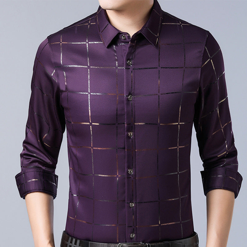 Men's Checkered Long Sleeve Shirts