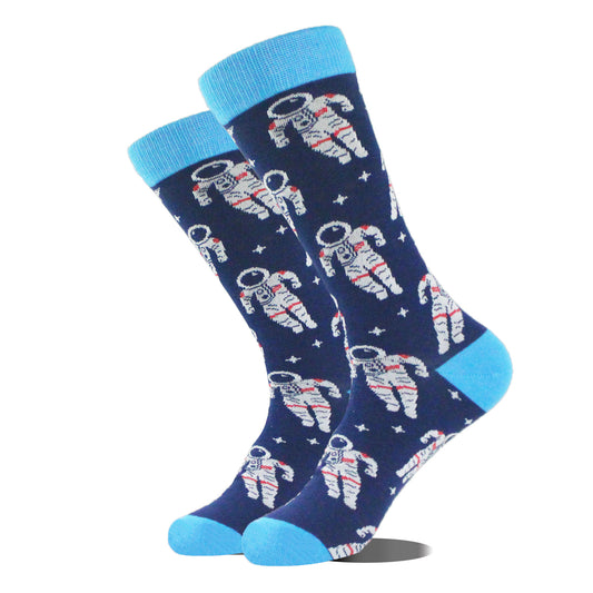 Men's Cartoon Animal Retro Oil Painting Mid-calf Socks