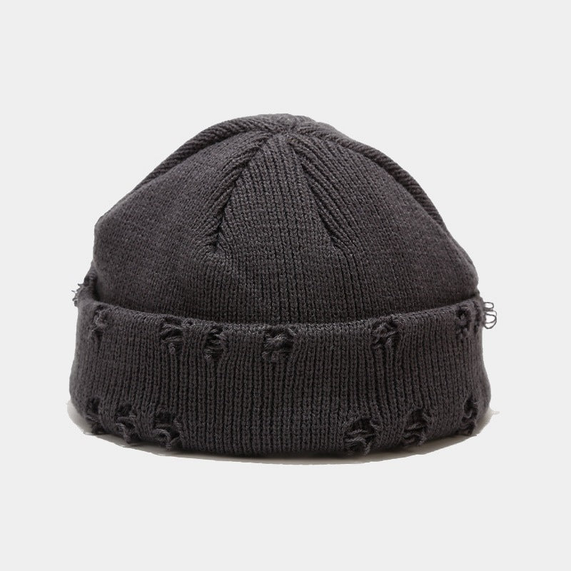 Men's Hole Knitted Beanie