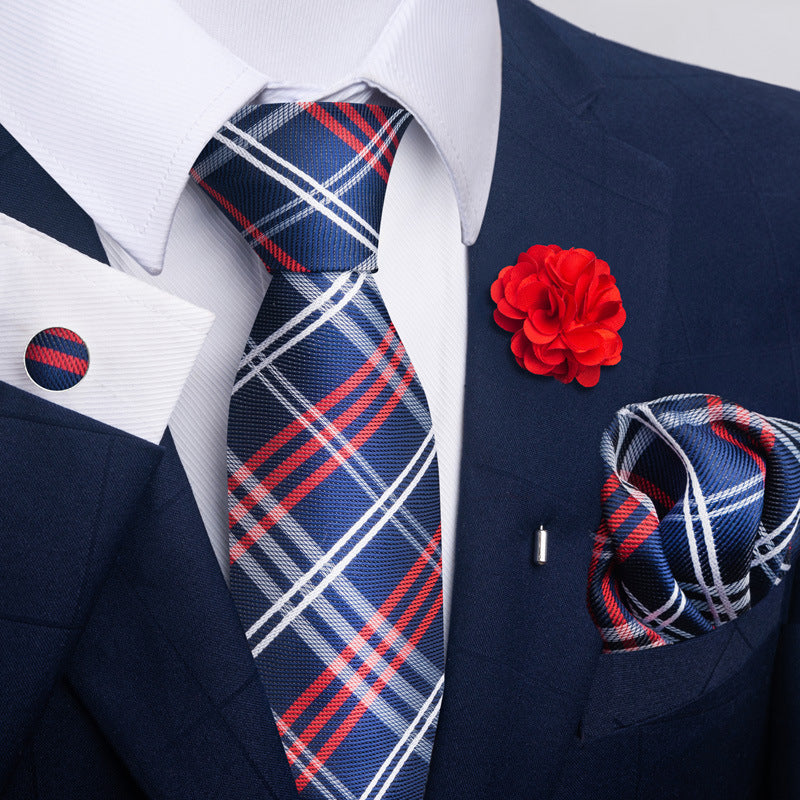 Men's Tie and Pocket Square Combo