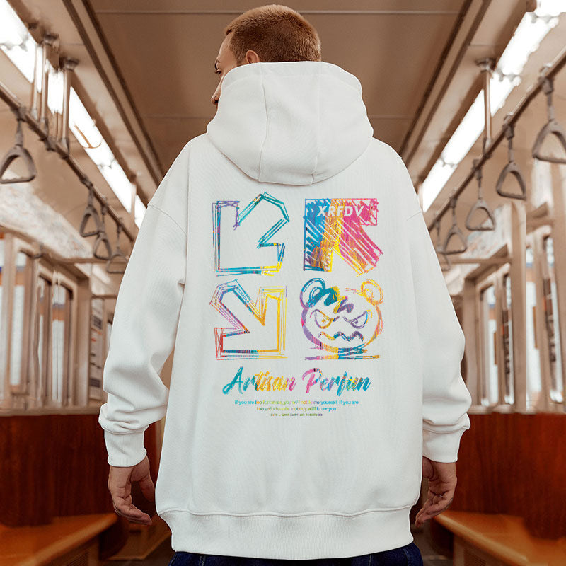 Men's Loose Hooded Sweater