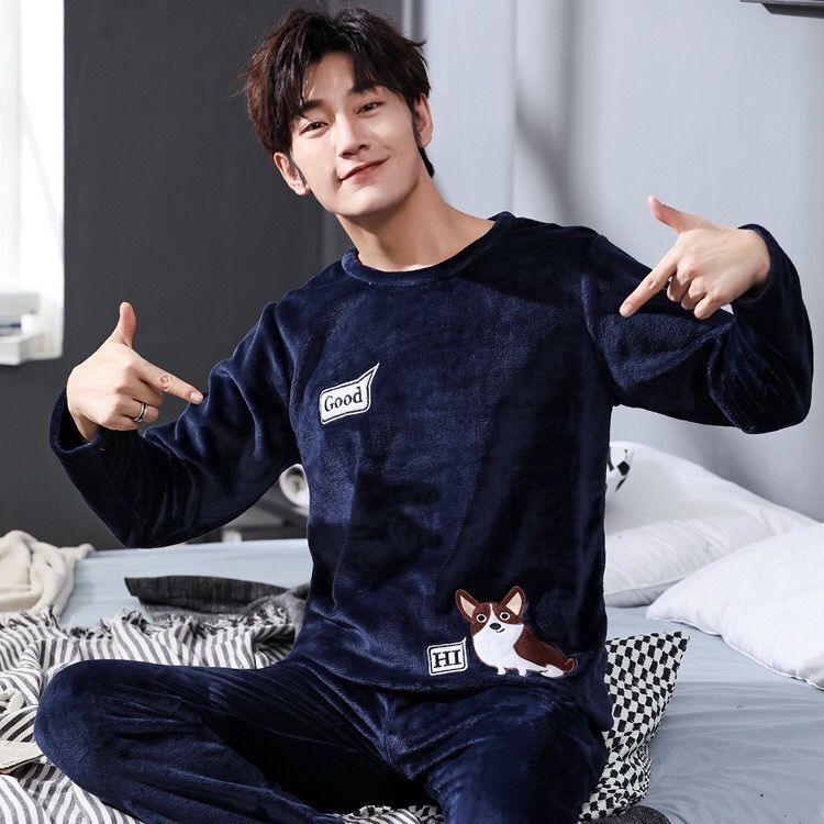 Men's Pajamas Thick Fleece Pajamas