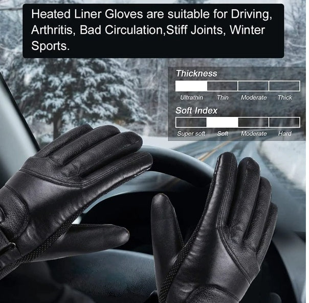 Men's Electric USB Heated Winter Warming Windproof Gloves