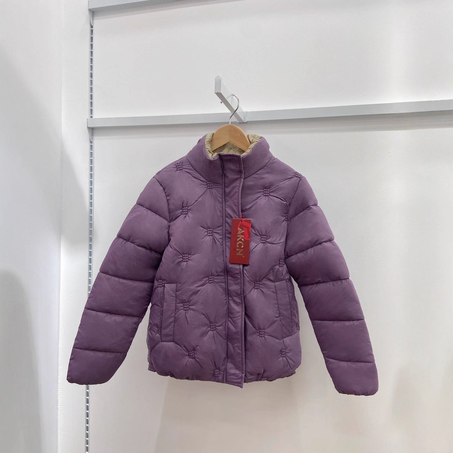 Plus Size Down Cotton Embroidered Warm Coat