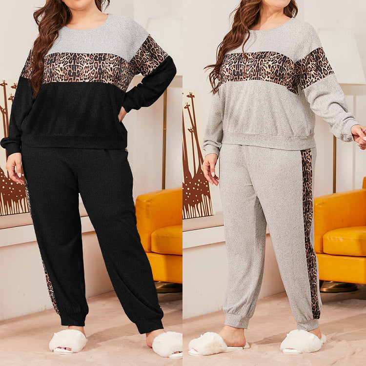 Plus Size Women's Fleece-lined Suit