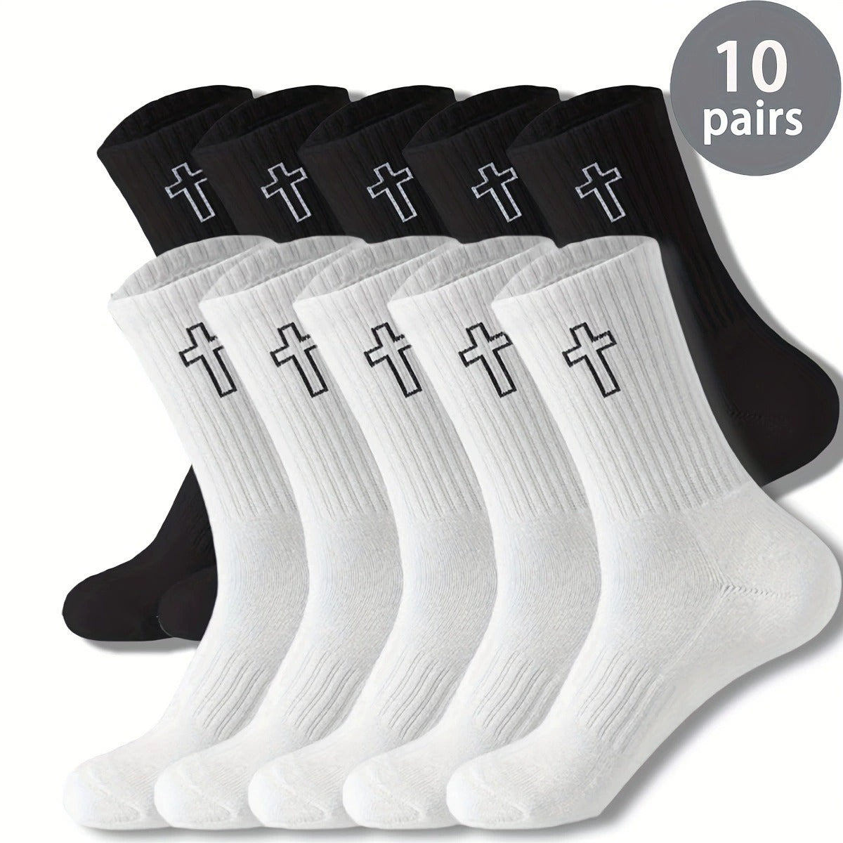 Men's Sweat Absorbing Leisure Mid-calf Socks