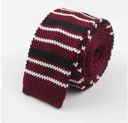 Men's Knitted Leisure Striped Ties