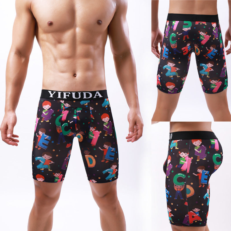 Men's Fashionable And Comfortable Printed Underwear