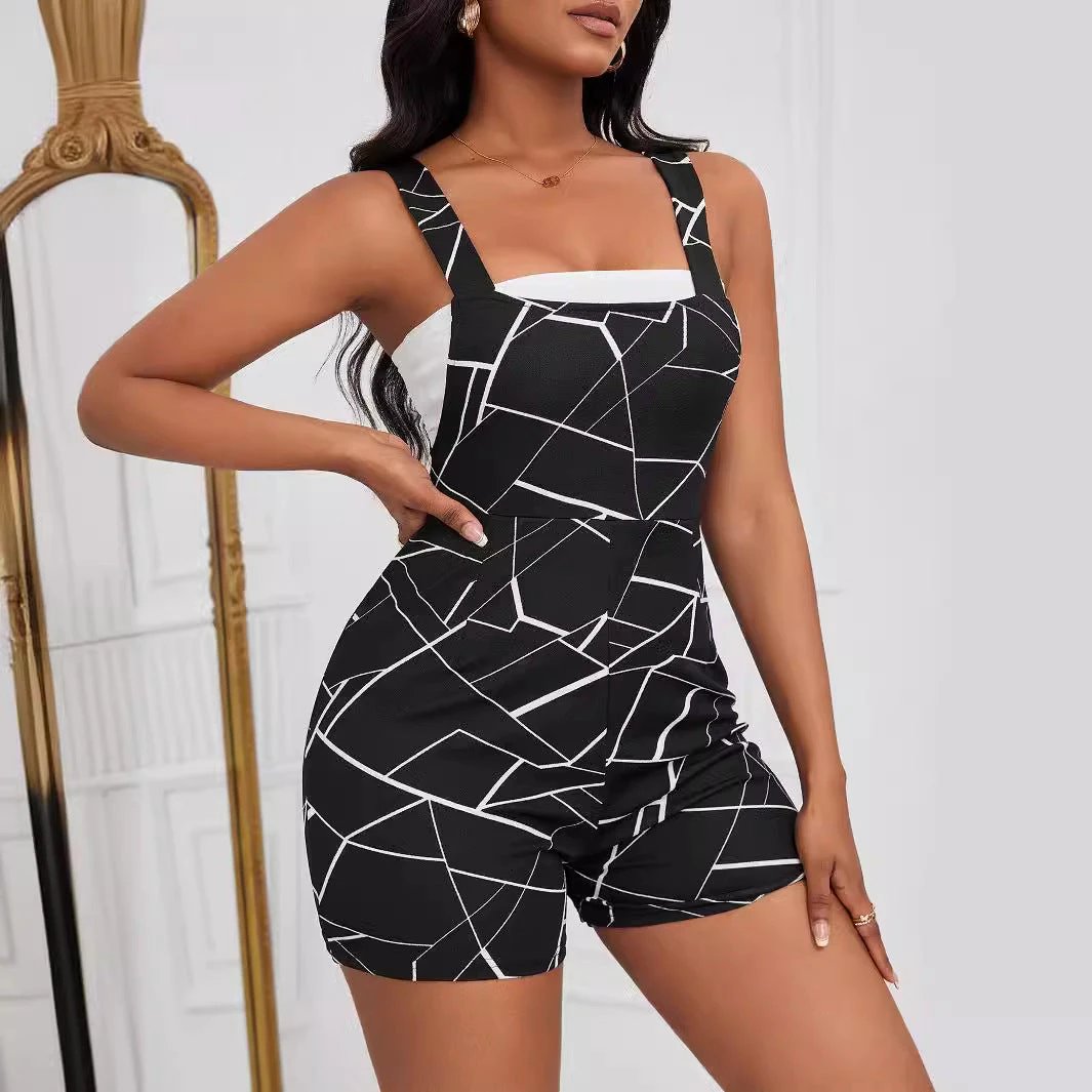 Stylish Casual And Minimalist Design Womens Romper by GJG Denim