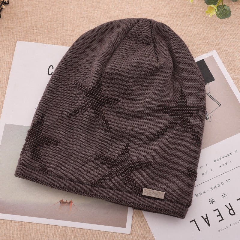 Men's Fashion Knitted Outdoor Warm Woolen Beanie