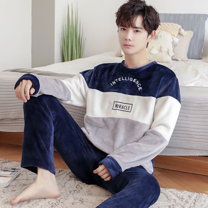 Men's Pajamas Thick Fleece Pajamas