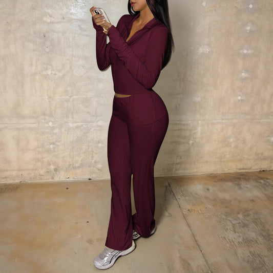 Yoga Sports Jacket And Tight-fitting Pants Two-piece Set