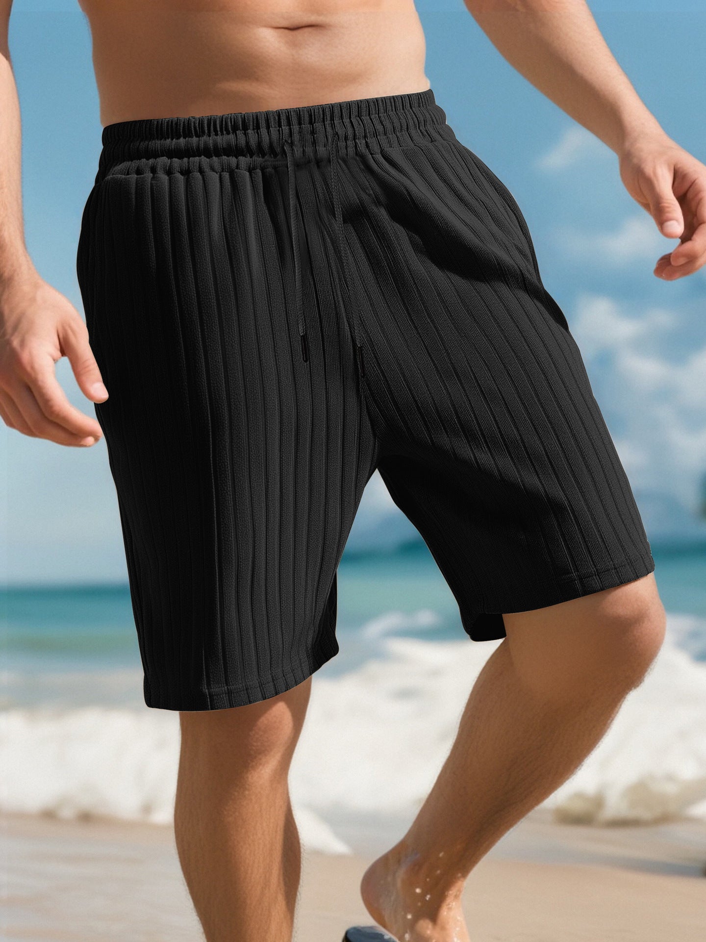 Sports Shorts Multi-bag Lace Men's Striped Beach shorts