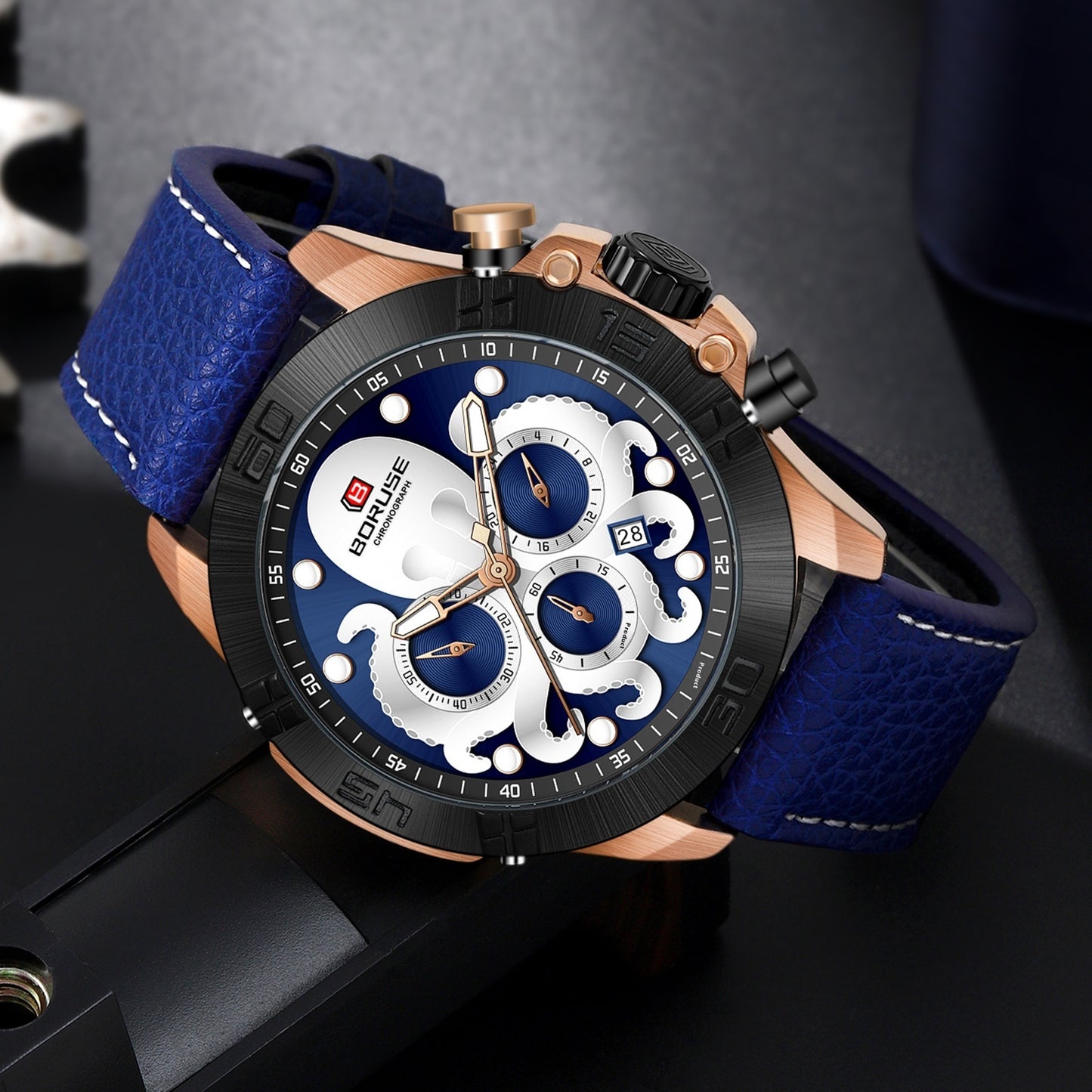 Men's Octopus Waterproof Luminous Quartz Watch