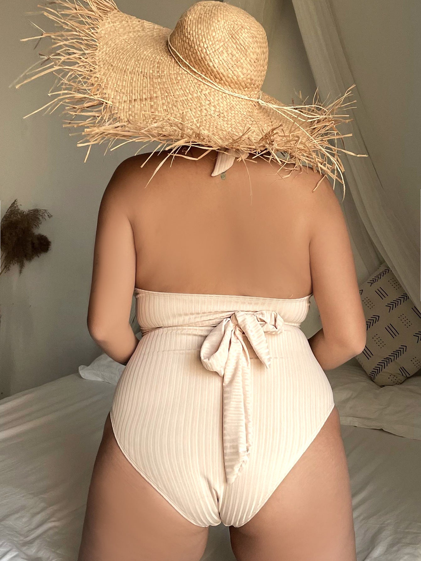 Women's Fashion Plus Size One Piece Swimwear by GJG Denim