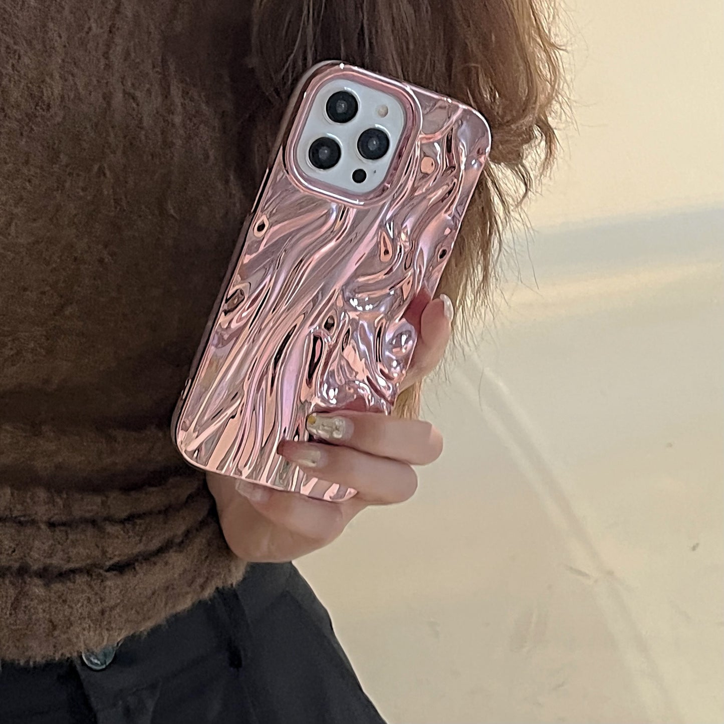 Three-dimensional Pleated Pattern Soft Phone Case