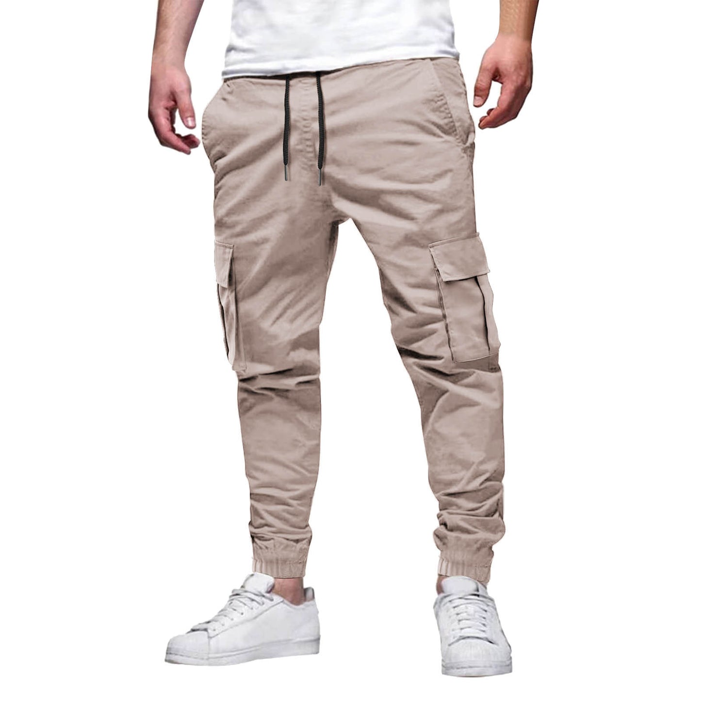 Men's Multi-pocket Drawstring Leisure Pants