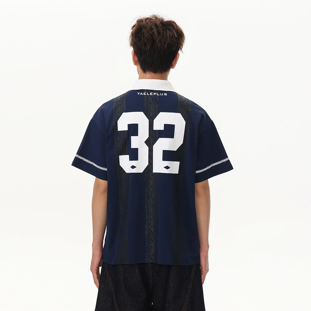 Digital Printing Short Sleeve Men's Exercise Jersey