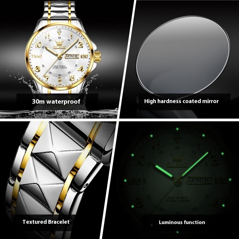 Men's Quartz Simple Casual Waterproof Watch