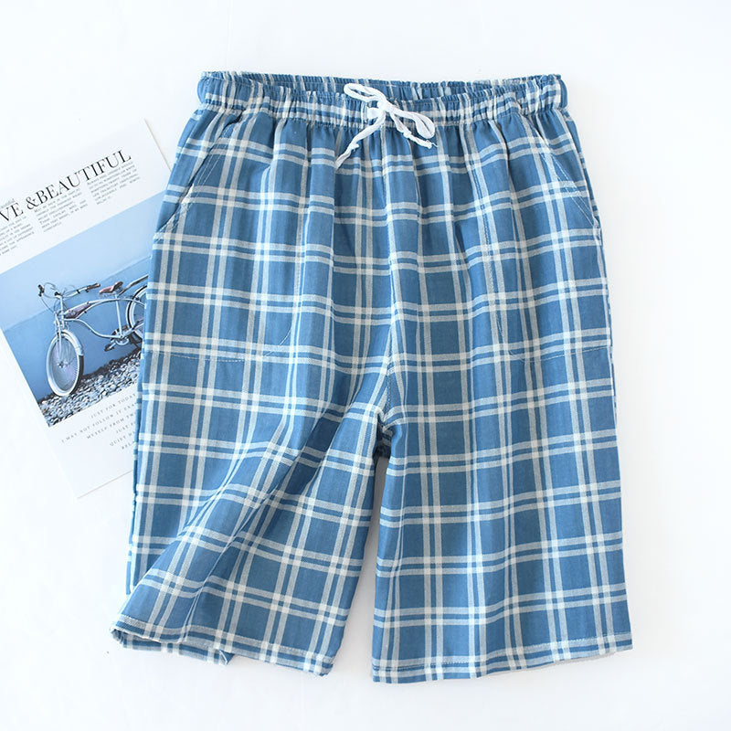Cotton Cropped Pants Loose Casual Pajama Shorts Summer