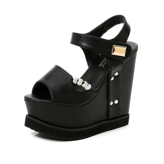 Platform Wedge Sandals by GJG Denim