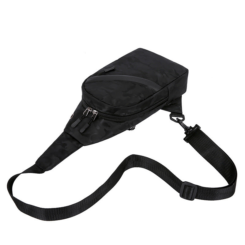 Men's Camouflage Chest Bags With Headphone Hole