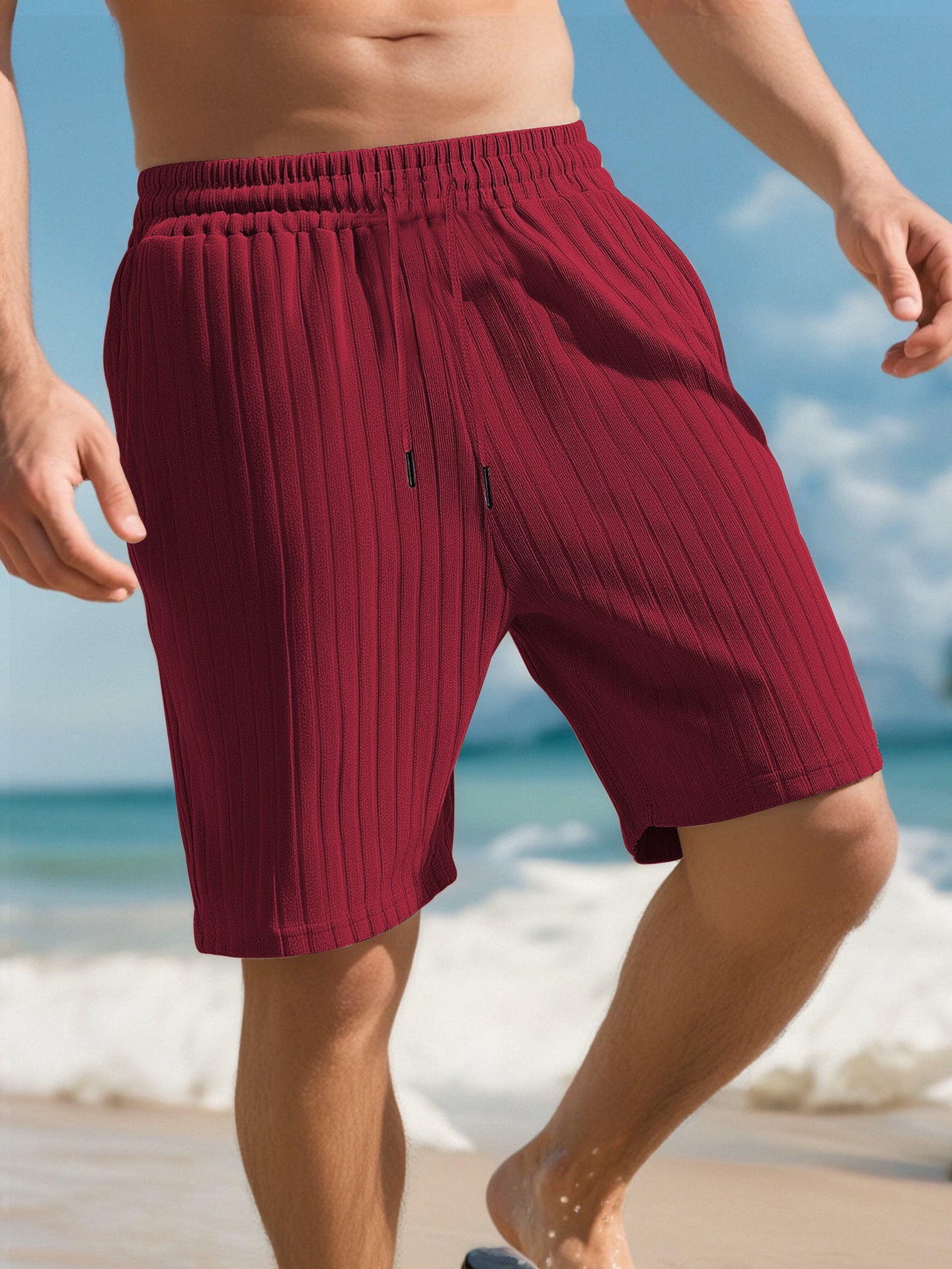 Sports Shorts Multi-bag Lace Men's Striped Beach shorts