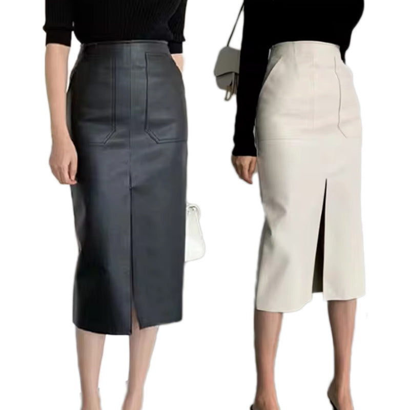 Temperament Deep Split Skirt