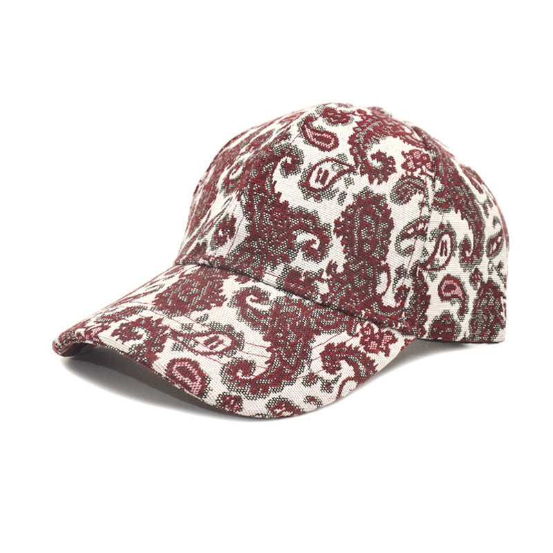 Men's Paisley Pattern Printed Baseball Cap