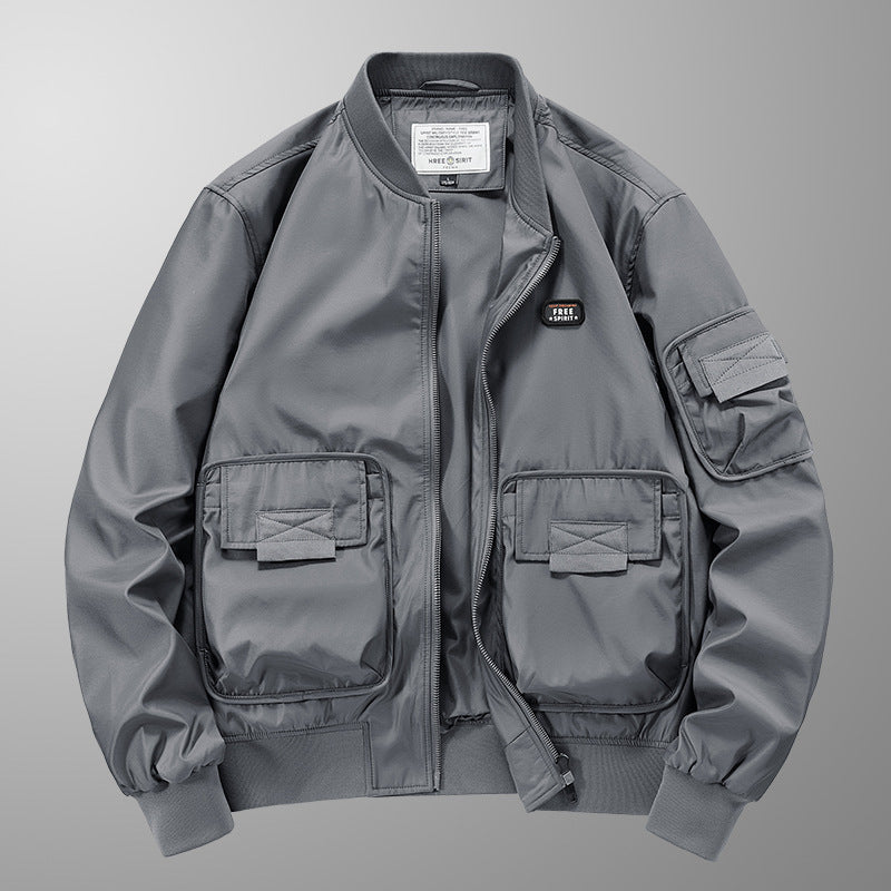 Men's Pilot Multi-bag Windproof Breathable Retro Jacket