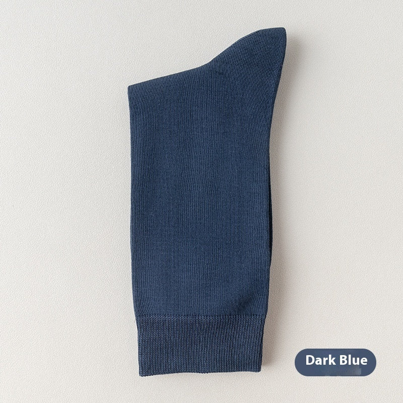 Men's Mid-calf Pure Cotton Business Socks